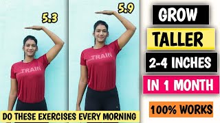 Grow Taller 24 inches in 1 Month  Height Boosting Exercises  Growth Taller Fast  Fitness Journey [upl. by Kopp]