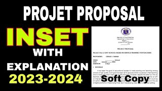 INSET PROJECT PROPOSAL [upl. by Yelnahs]