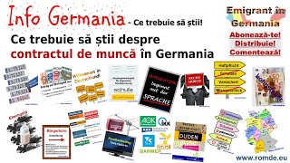 Ce trebuie sa stii despre contractul de munca in Germania [upl. by Oslec]