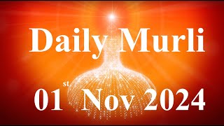 Daily Murli English 1 November 2024daily English murlimurli in EnglishEnglish murli todayMurli [upl. by Sirkin]