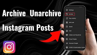 How to Archive and Unarchive Instagram Posts  Full Guide [upl. by Valene490]