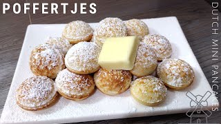 Poffertjes  Dutch Mini Pancakes  Popular Dutch Street Food [upl. by Ciapha]