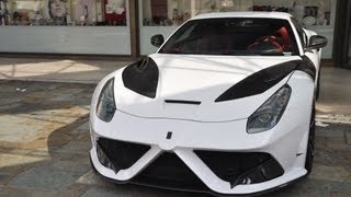 Ferrari F12 Stallone by Mansory start up and tunnel sound [upl. by Idahs]