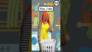 Interactive English Quiz Stories Washing Clothes Vocabulary [upl. by Hunfredo]