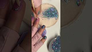 How to Nail designs with glitter dip powders nails nailart nailtutorial naildesigns dipnails [upl. by Anerhs]