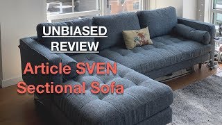 Article Sven Sectional Sofa UNBIASED Review [upl. by Noira]