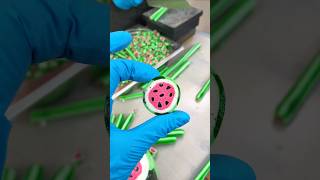 Making Watermelon 🍉 Shaped Candy Mesmerizing ASMR Process  Satisfying Candy Art [upl. by Antonino]