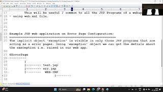 46 JSP web application on Local Error Page Configuration  JSP tutorial  2024 10 17 18 16 57 [upl. by Blodgett]