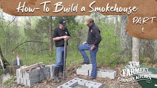 HowTo Build a Smokehouse Part 1  Foundation [upl. by Ybur]