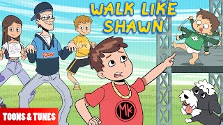 Walk Like Shawn 🎵 Music Video Animated in the FGTeeV Books Style [upl. by Llerrehs]