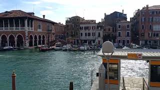 Grand Canal from the balcony of Pesaro Palace Hotel Venice [upl. by Janeen]