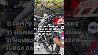 LATIHAN MOTOSIKAL BAHAGIAN 1 RUTIN PEMERIKSAAN MOTOSIKAL RPM PART 1 jpj b2 bfull viral fyp [upl. by Novej177]