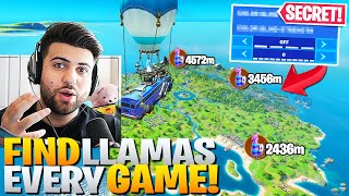 Find A Llama EVERY GAME with This SECRET Setting Fortnite Battle Royale Trick [upl. by Pansy680]