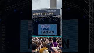 Watching Dear Evan Hansen live at west end live Trafalgar Sq [upl. by Reyaht205]