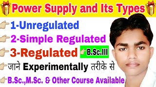 Power Supply  types of power supply in hindi  Run by Rohit Kumar Rajput [upl. by Ashwin]