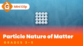 Particle Model of Matter Video for Kids  Science Lesson for Grades 35  MiniClip [upl. by Marcel782]