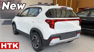 KIA SONET HTK 2024 New Model Value For Money New KIA Sonet Htk White colour Second Base Model Review [upl. by Lejna]