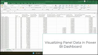 Making Dashboard in Power BI for Panel Data [upl. by Aggarwal383]