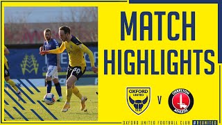 Oxford United v Charlton Athletic highlights [upl. by Caspar973]