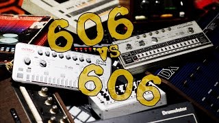 606 vs 606 drum machine sound off [upl. by Norrabal]