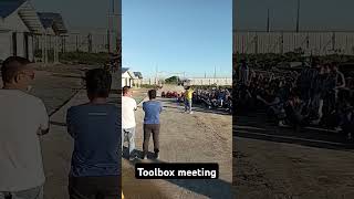 Toolbox meeting constructionengineering toolbox construction meetings workers safetyfirst [upl. by Ppilihp]