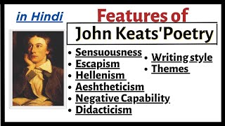 John Keats in HindiCharacteristics of John Keats PoetryImportant Features of Jon Keats poetry [upl. by Norita939]