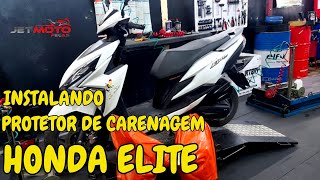 INSTALANDO PROTETOR DE CARENAGEM HONDA ELITE [upl. by Bat]