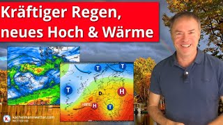 Zähes Tief mit teils kräftigem Regen  Dann mehr Hoch und Oktoberwärme in Sichtweite [upl. by Hamlani]