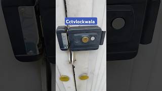 Yale electric rim lock with remote system Remote Door Lock installation yaleelectriclock [upl. by Yehc46]