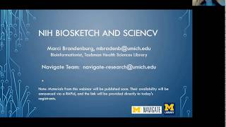 NIH Biosketch SciENcv Webinar [upl. by Tengdin]