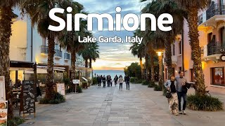 Experience the MOST ROMANTIC Evening Walk at Lake Garda  SIRMIONE [upl. by Perdita]