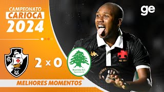 VASCO 2 X 0 BOAVISTA  MELHORES MOMENTOS  CAMPEONATO CARIOCA 2024  geglobo [upl. by Maryellen]