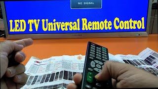 LCDLED TV Universal Remote Control A Details in UrduHindi [upl. by Querida]