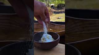 👅 Stone Fried Beef Tongue  ASMR Nature Cooking [upl. by Nicko]