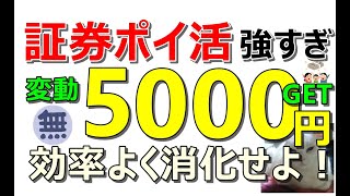 証券会社のポイ活は今年も強い！これで5000円はやります！ [upl. by Erasme]