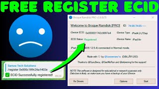 How to Register ECID for FREE using Broque Ramdisk PRO via Telegram Bot  iCloud Bypass iOS 1516 [upl. by Aekerly]