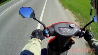 Baotian BT50QT9 Speed TEST2 Scootrific [upl. by Areyk]