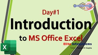 Day  1  Learn MS Excel in Hindi  Introduction [upl. by Hutson902]