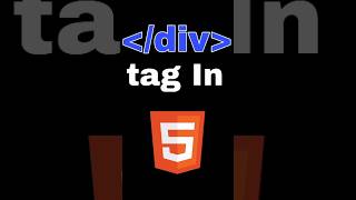 Purpose Of DIV TAG in HTML  shots html [upl. by Irrol431]