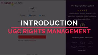 How To Get UserGenerated Content Rights With Taggbox Rights Management [upl. by Judy177]