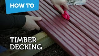 How To Build amp Lay Timber Decking [upl. by Nilyaj]