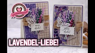 Lavendel Liebe  Karte mit Lavenel  Stampin Up [upl. by Marduk213]