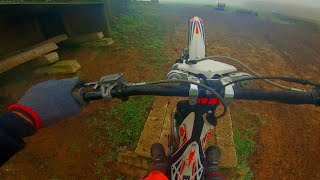 First trial ride on enduro track  beta evo 290 [upl. by Bremen]