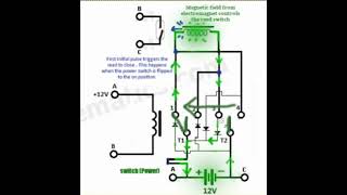 Double Pole Double Throw Flyback Relay Configuration Explanation [upl. by Dewees]