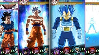 SSB EVOLUTION VEGETA amp MASTERED ULTRA INSTINCT GOKU TRANSFORM AT THE SAME TIME DBZ Dokkan Battle [upl. by Noinatrad339]