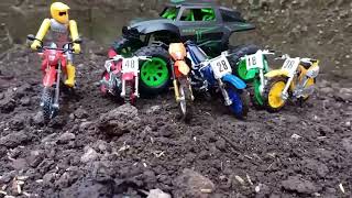 Motor cross finger super bike team motor cross racing team klx motor cross toys 77 [upl. by Kenwrick]