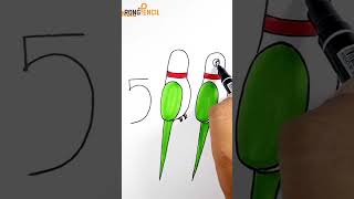 Most Easy Parrot drawing ideas 💡  Rong Pencil  rongpencil drawing art easydrawing [upl. by Ilhsa]