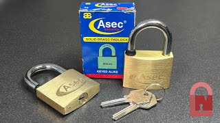 ASEC 2522 Padlocks Picked  Does Bitting Make a Difference [upl. by Ailegra]