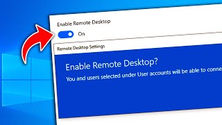 How to Enable Remote Desktop on Window Laptop [upl. by Cassiani]