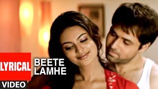 quotBeete Lamhequot Lyrical Video Song  The Train  KK  Mithoon  Emraan Hashmi Geeta Basra [upl. by Nairred381]